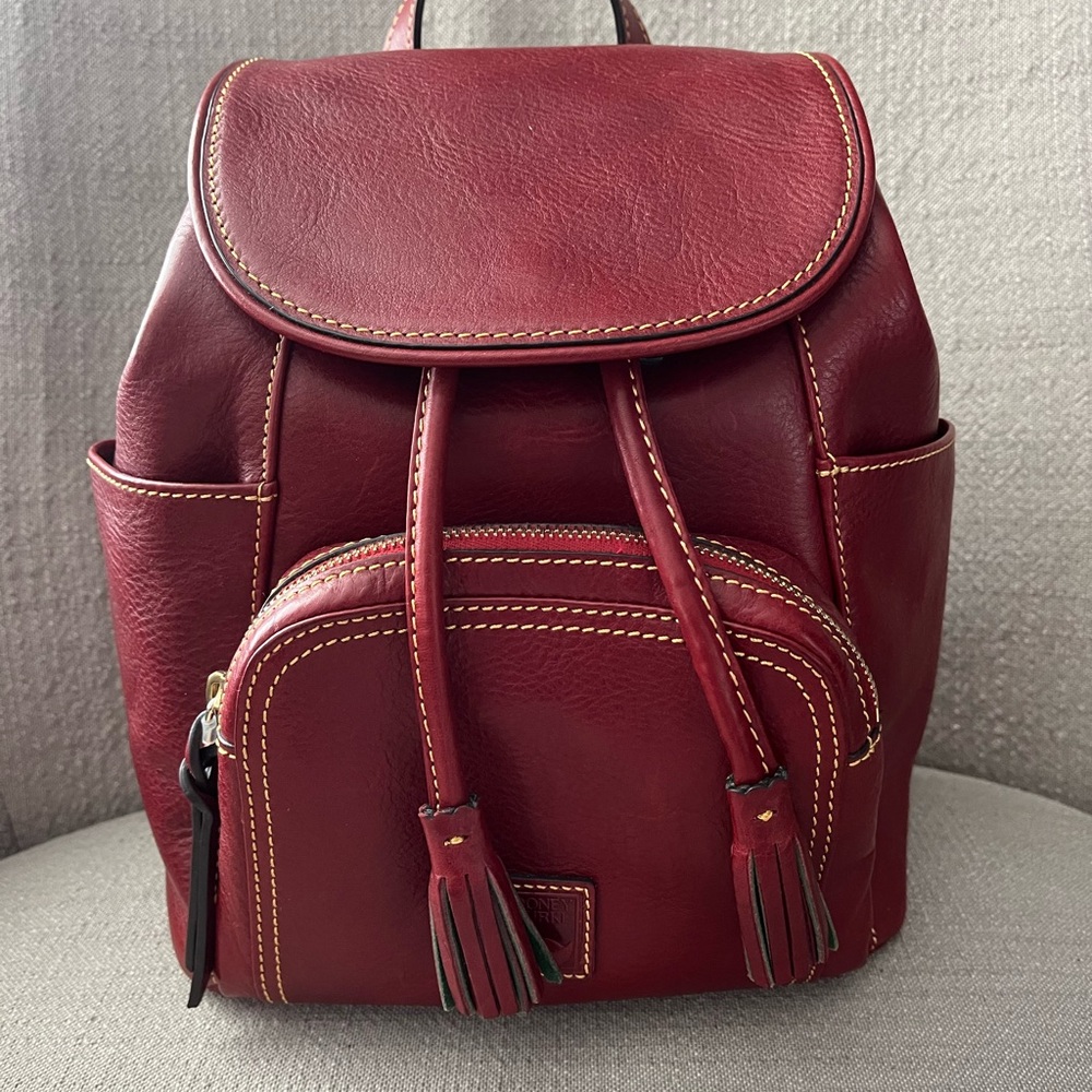 Dooney and Bourke Florentine Medium Murphy Backpack - Bordeaux